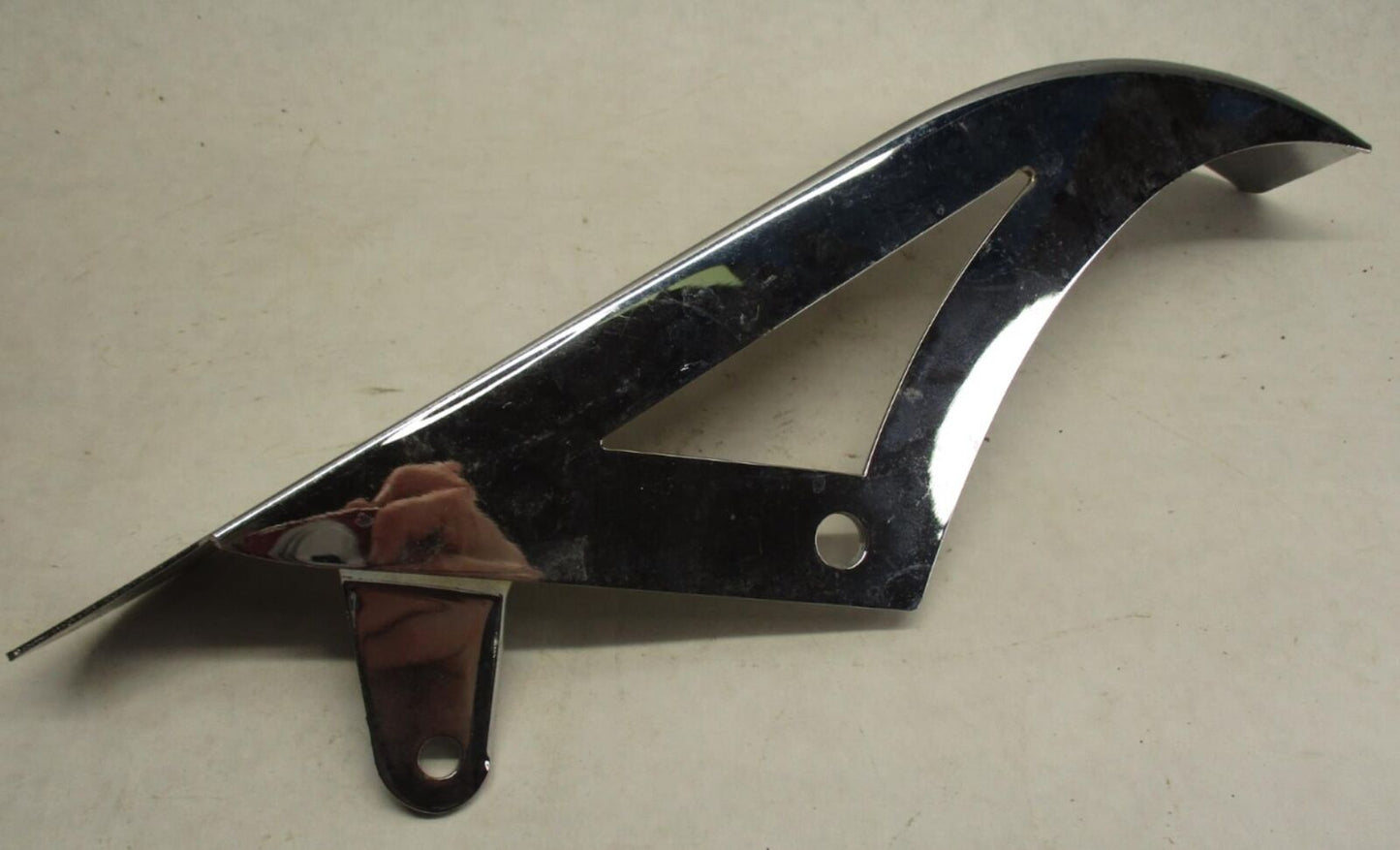 Chrome Upper Rear Belt Guard For 86-99 Harley Softail FLST FXST 78610