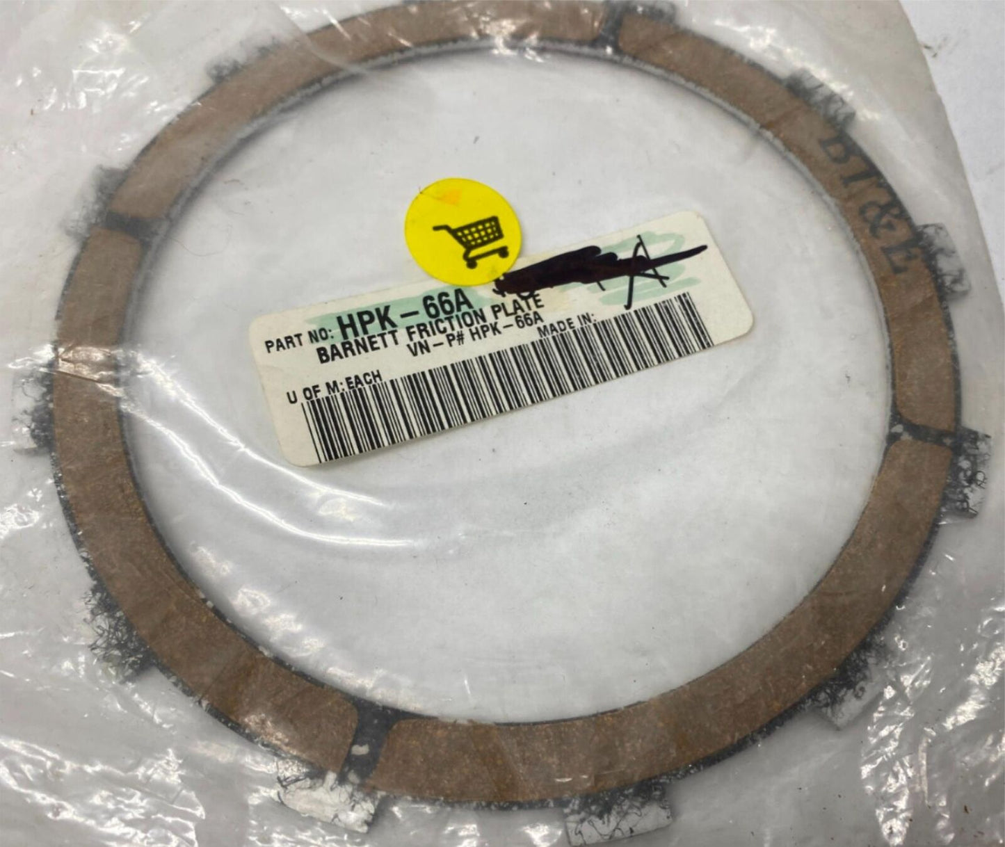Barnett Friction Plate (1) HPK-66A Honda CBR