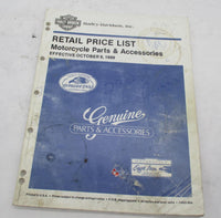 Harley Davidson Genuine 1989 Motorcycle Accessories Retail Price List Book