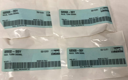 Harley Buell Genuine Lot (4) Turn Signal Bulbs 68968-99Y
