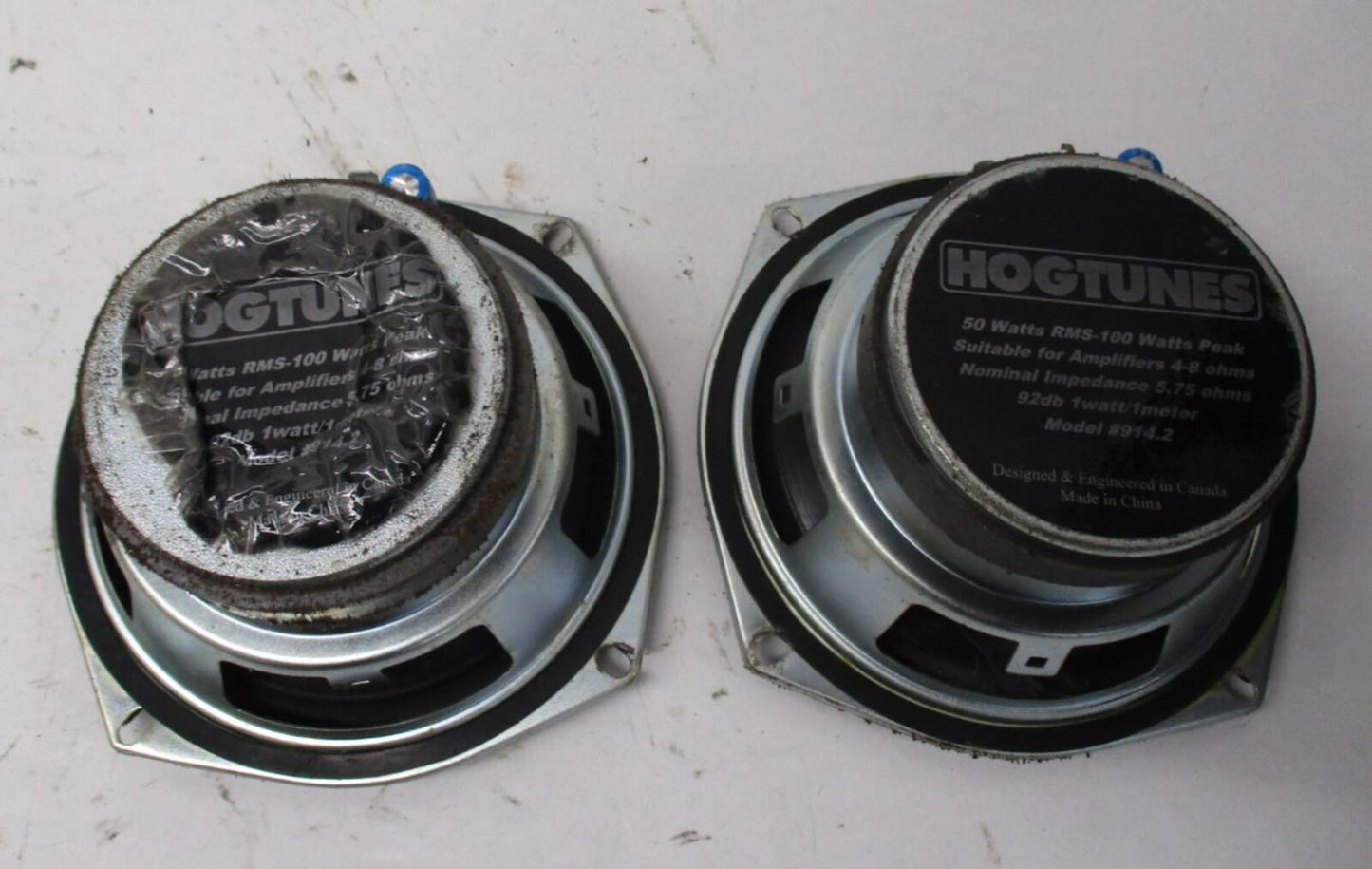 Pair of Harley Davidson Hogtunes Speakers 90505-01 Model 914.2