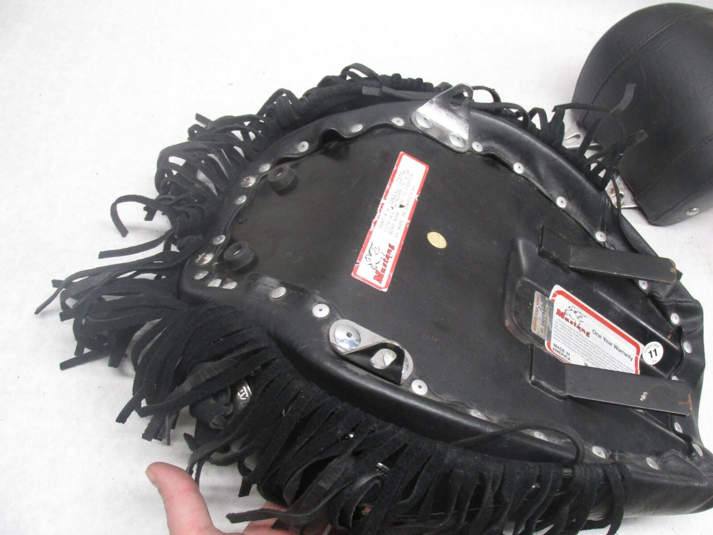 Harley Davidson Mustang Seat Chrome Studded with Conchos FX FL 58-84 75496 75340