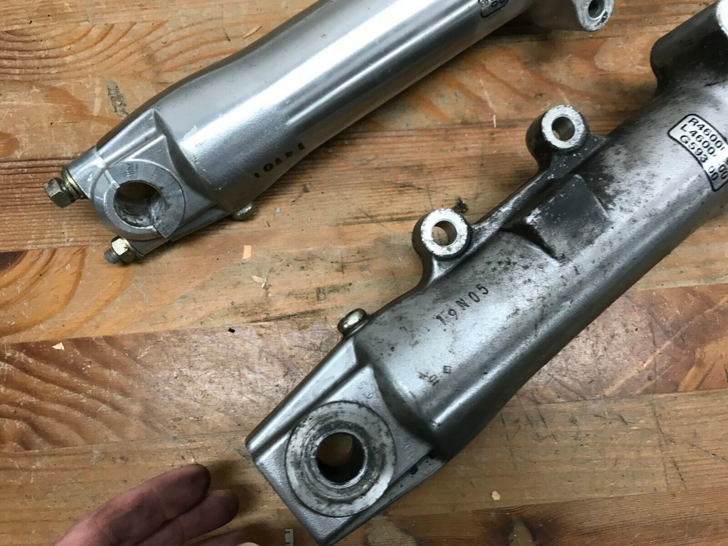 Harley Davidson Showa G593-R / G593-L Fork Set FXDWG & FXST/B Bent Parts Repair