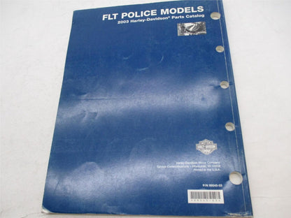 Harley Davidson Official Factory 2003 Police FLT Parts Catalog 99545-03