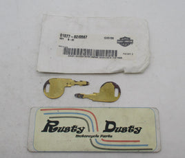 Harley Davidson Genuine NOS Key Set B-20 61077-82 Code: 0567