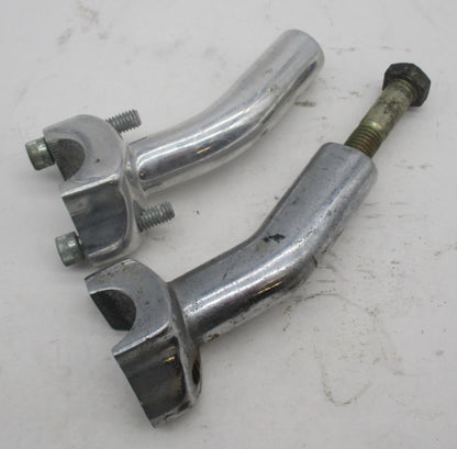 Lot of 2 Left Sides Harley Davidson Handlebar Clamp 4" Risers