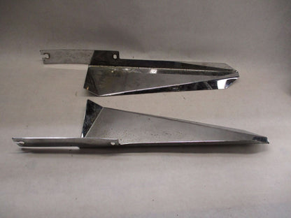 Set of Harley Touring Chrome Wind Guard Windshield Deflector