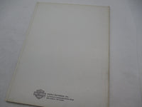 Harley Davidson Official 1991 Police Service Manual Supplement 99483-91SP