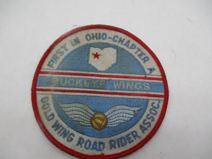 Honda Goldwing Road Riders Association Ohio Buckeye Wings Patch 4" x 4"