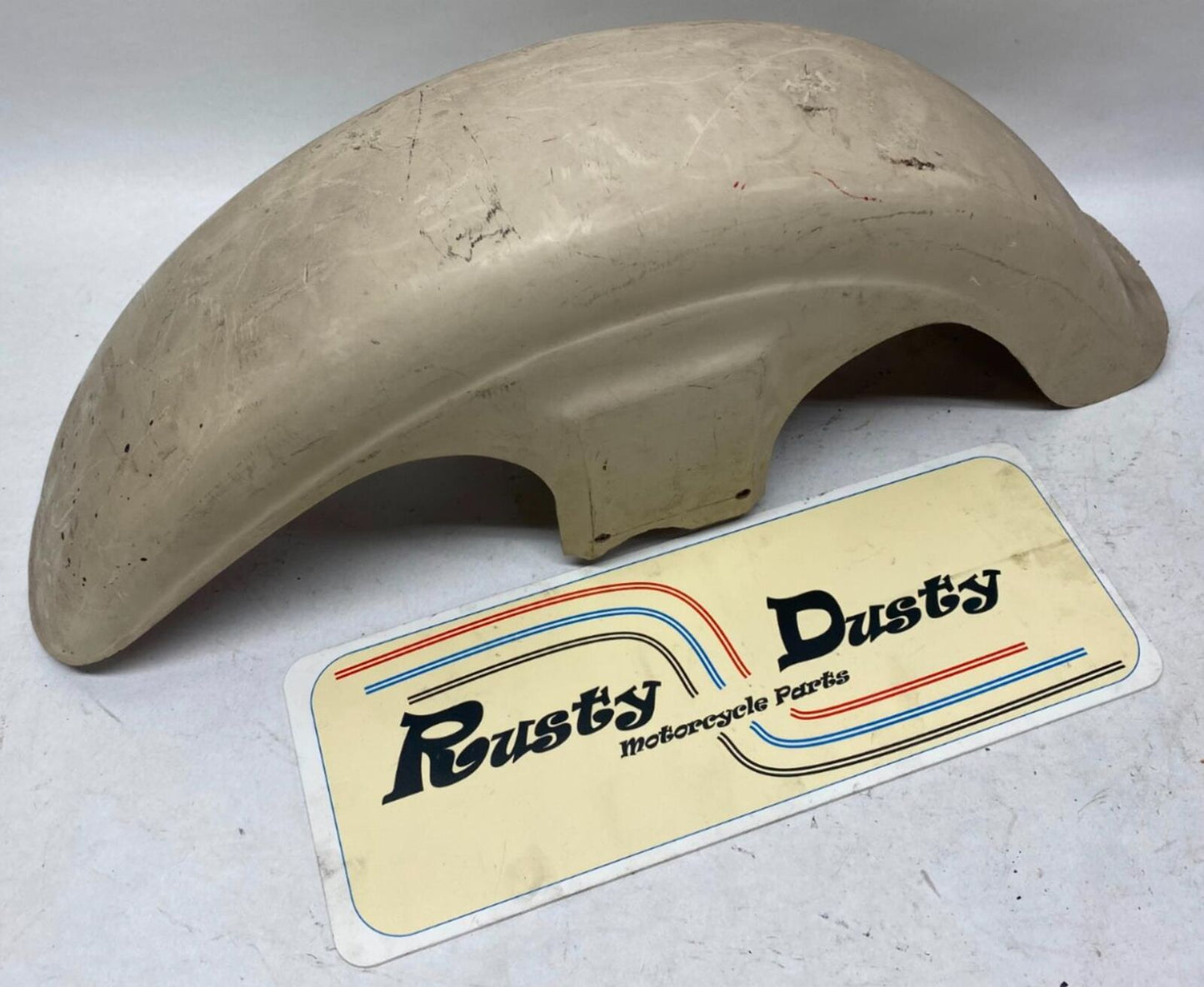 Harley Davidson 6" Vintage Fiberglass Resin Front Fender Vintage
