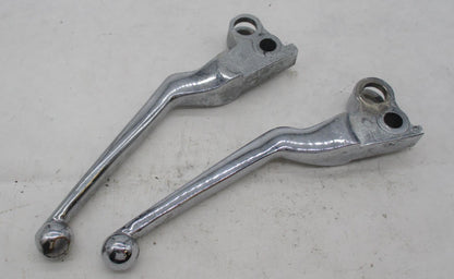 Lot of (2) Harley Davidson Chrome / Polished Hand Control Levers