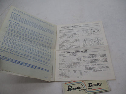 Briggs & Stratton 170700 to 170707 Operating & Maintenance Instruction Manual