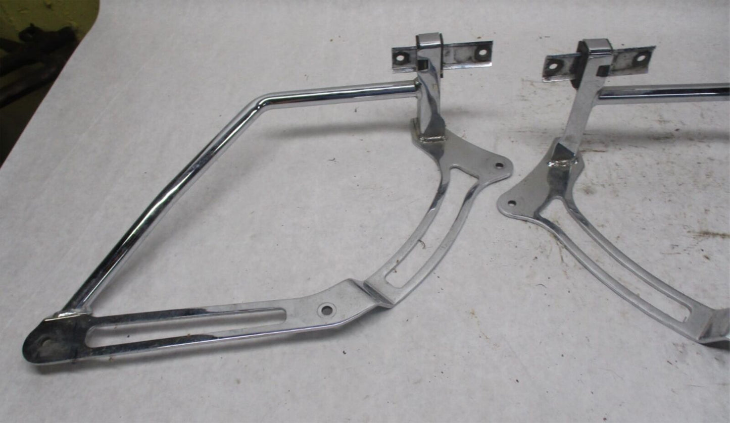 Harley Davidson Chrome Fender Strut Saddlebag Mounting Brackets