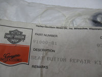 Harley Davidson Genuine NOS Button Seat Repair Kit 91000-81