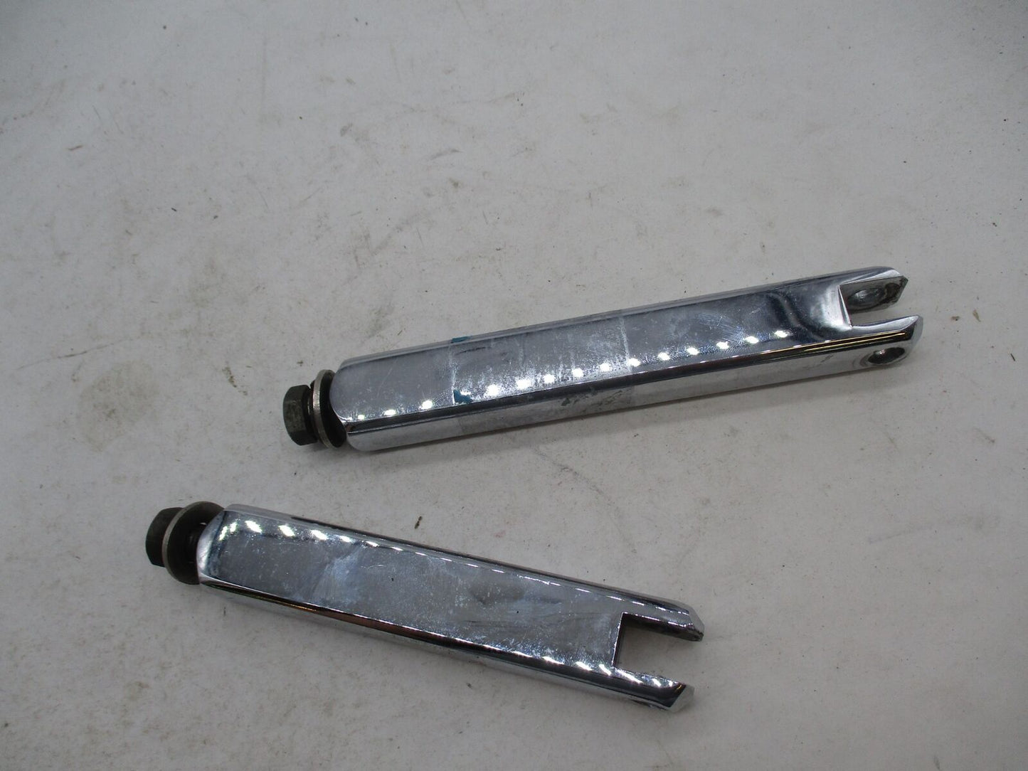 Harley Davidson Pair of Chrome Highway Peg Extensions 6" & 5"