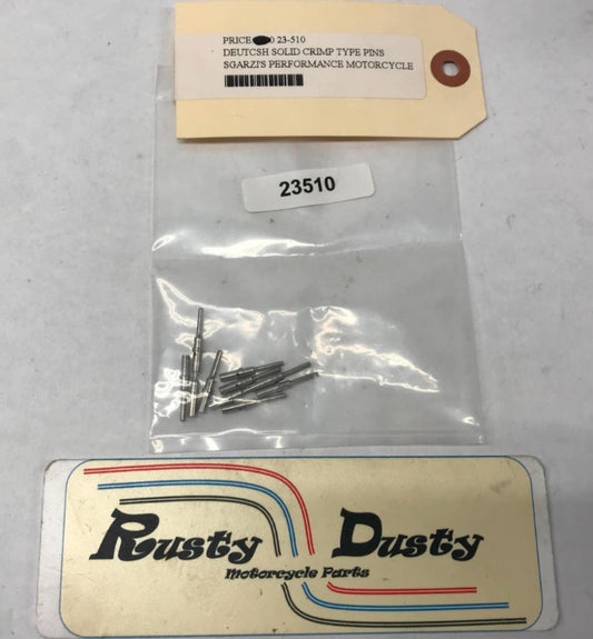 Lot (10) Deutcsh Solid Crimp Type Electrical Pins
