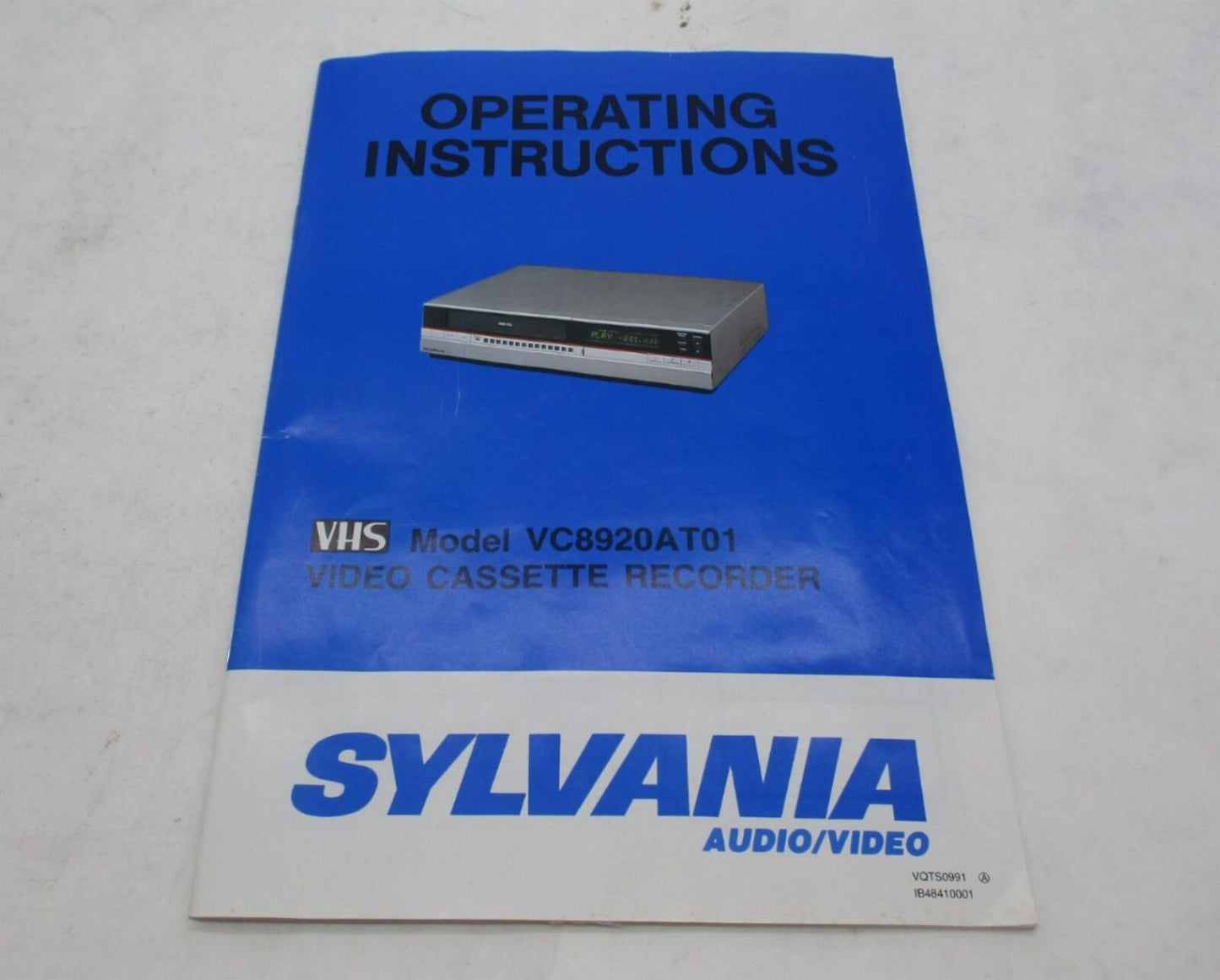 Slyvania VHS Recorder VC8920AT01 Operating Instructions Book Maual