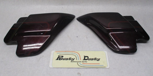Harley Davidosn Pair of Touring Side Covers Maroon 66250-97 66048-97