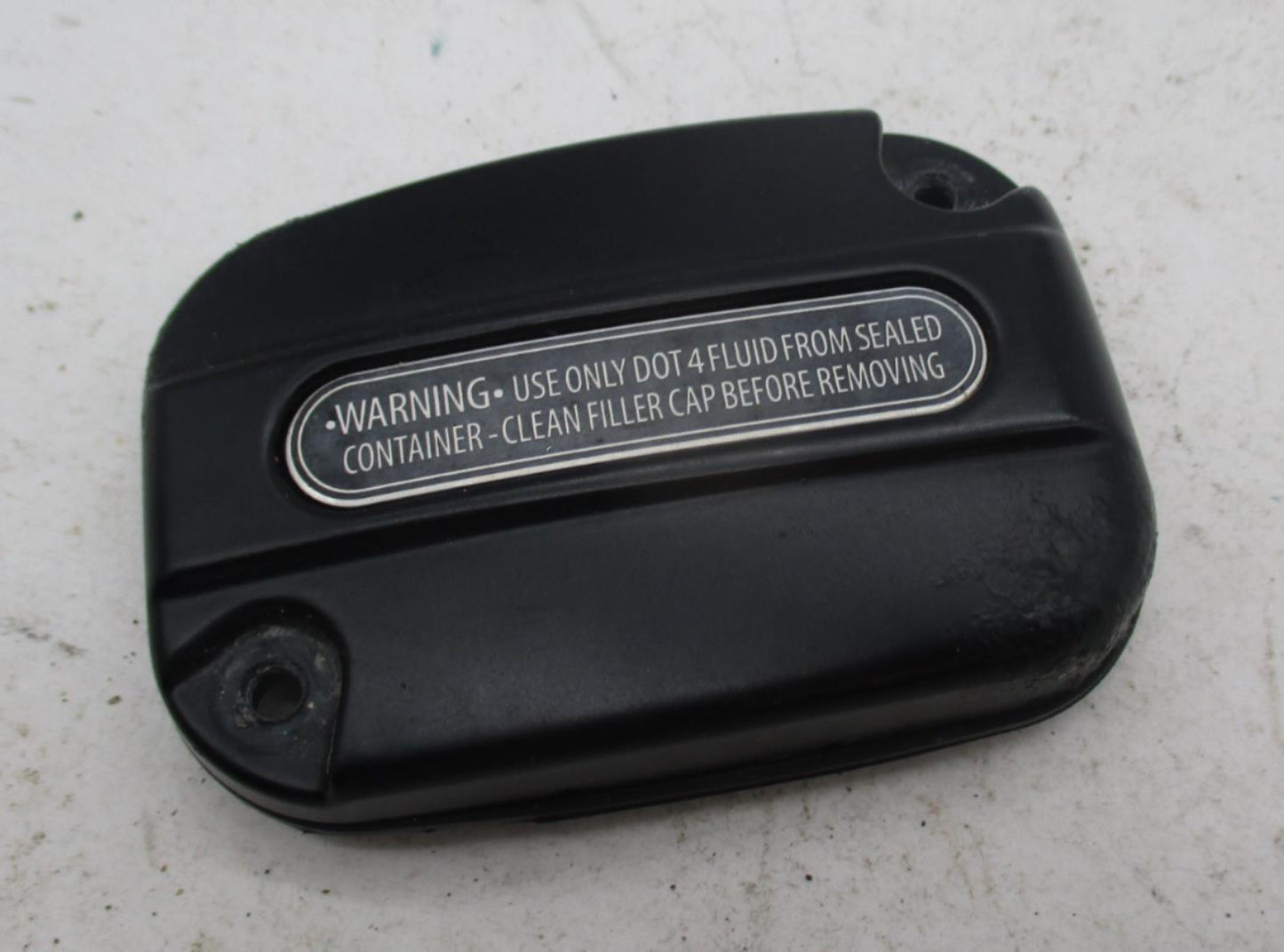Harley Davidson Black Front Master Cylinder Top Cap Cover 42855-06C