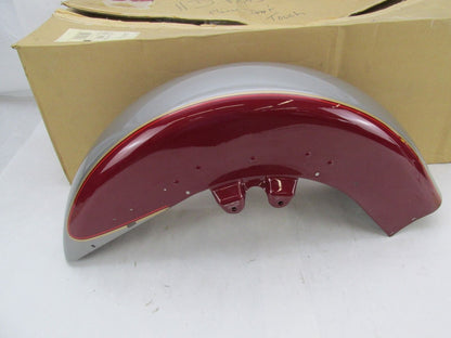 Harley Davidson Genuine NOS Red & Silver Touring Front Fender 59087-89