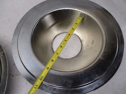 Pair of Harley Davidson Motorcycle 14" Chrome Steel Drag Wheel Covers