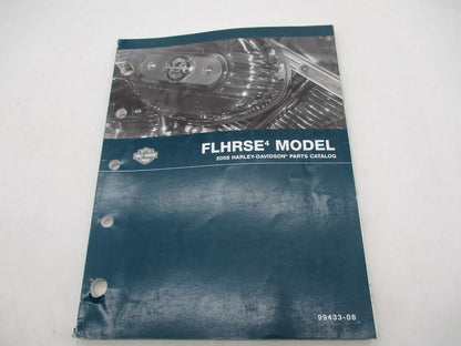 Harley Davidson Official Factory 2008 FLHRSE4 Parts Catalog 99433-08