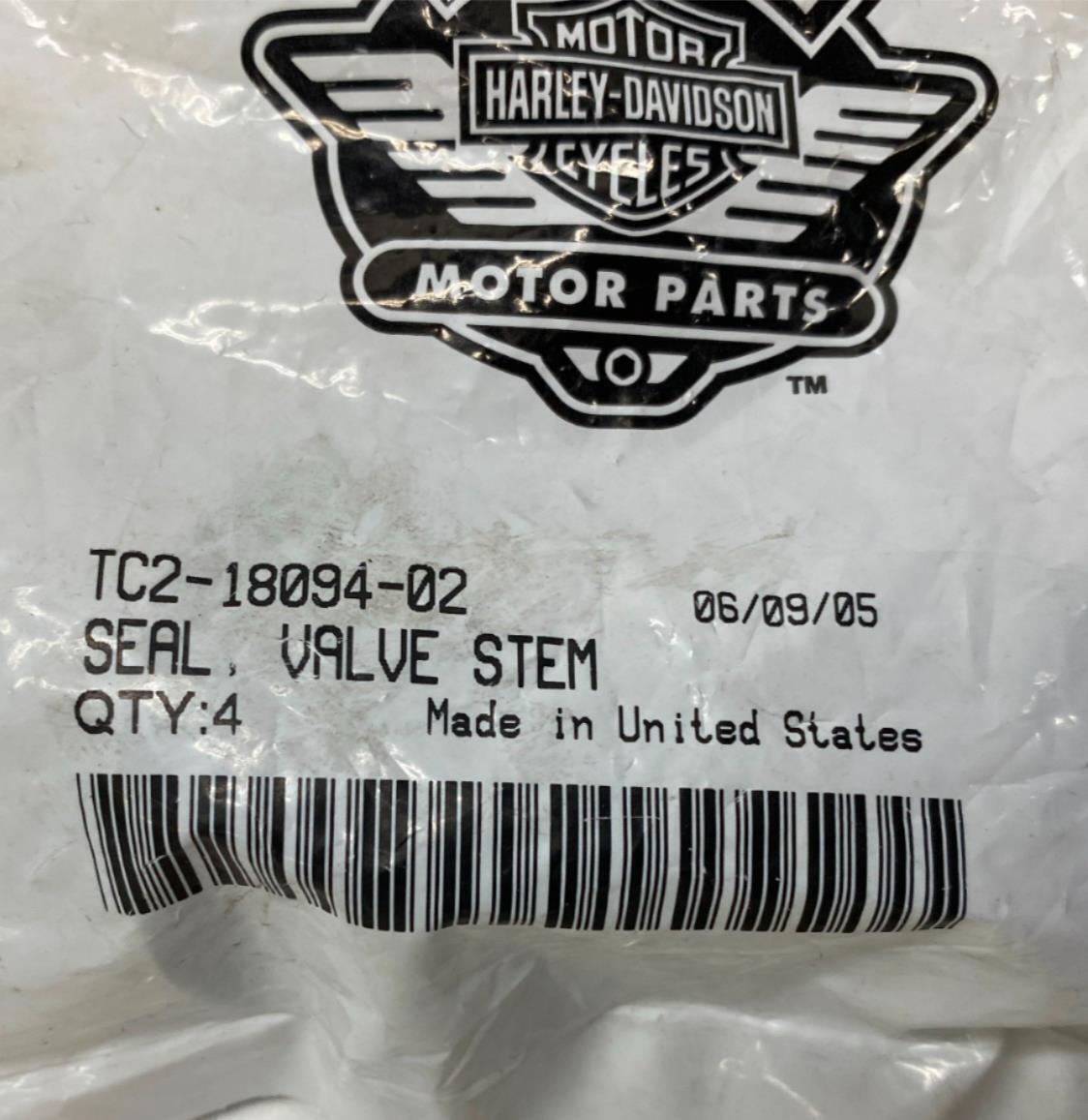Set of (4) Harley Davidson Genuine Valve Stems TC2-18094-02