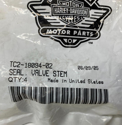 Set of (4) Harley Davidson Genuine Valve Stems TC2-18094-02