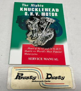 The Mighty Knucklehead O.H.V. Motor Service Manual Harley Davidson