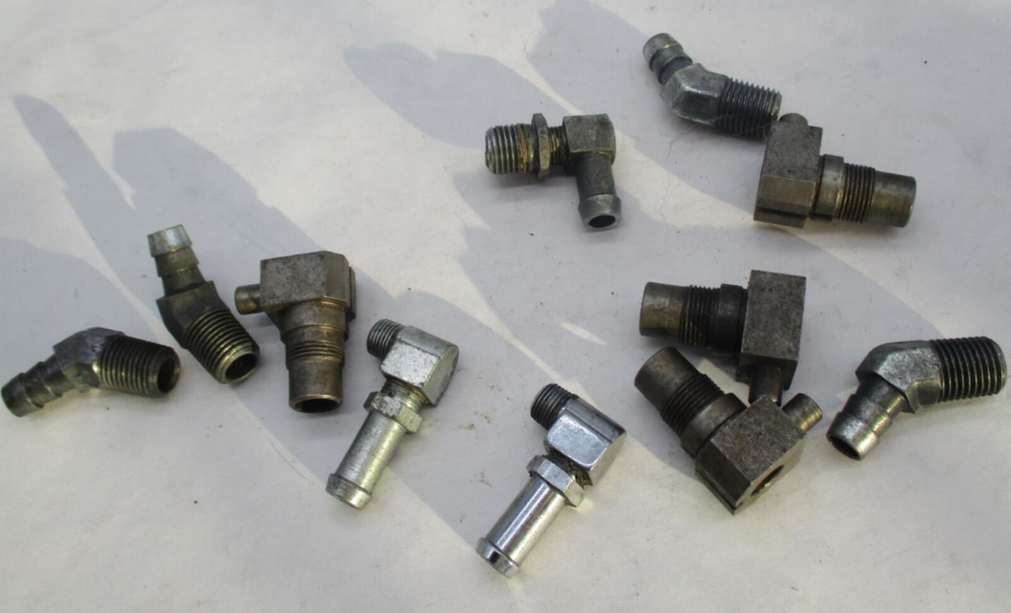 Mixed Lot of Harley Davidson Oil Hose Line Hydraulic Elbow Right Angle Joints