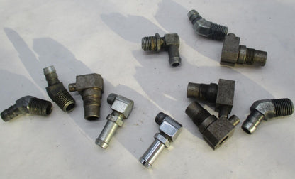 Mixed Lot of Harley Davidson Oil Hose Line Hydraulic Elbow Right Angle Joints