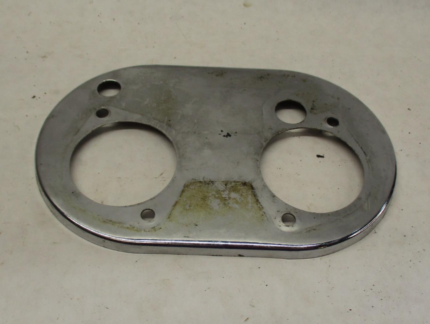 Harley Davidson Chrome Oval Dual Inlet Air Cleaner Backing Plate