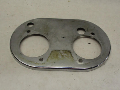 Harley Davidson Chrome Oval Dual Inlet Air Cleaner Backing Plate