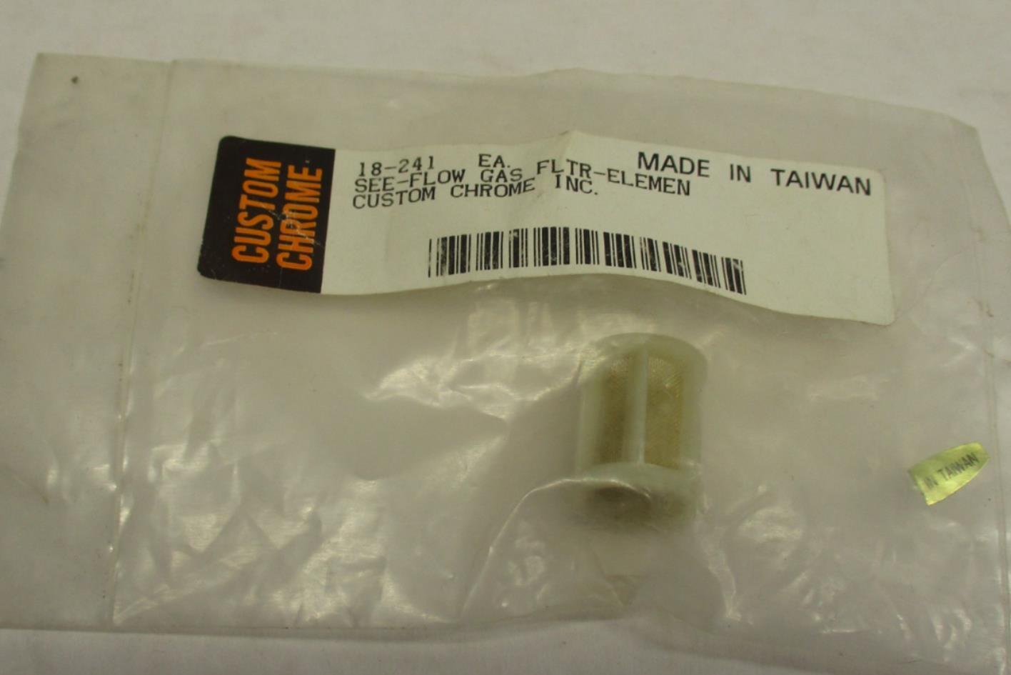 Custom Chrome Harley Davidson See-Flow Fuel Filter Element 18-241