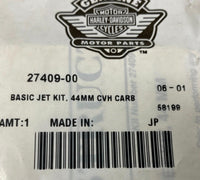 Harley Davidson Genuine Basic Jet Kit 44mm CVH Carb 27409-00