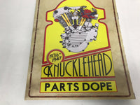 1936-1947 KNUCKLEHEAD PARTS DOPE Motorcycle Dealership Catalog Reference Guide