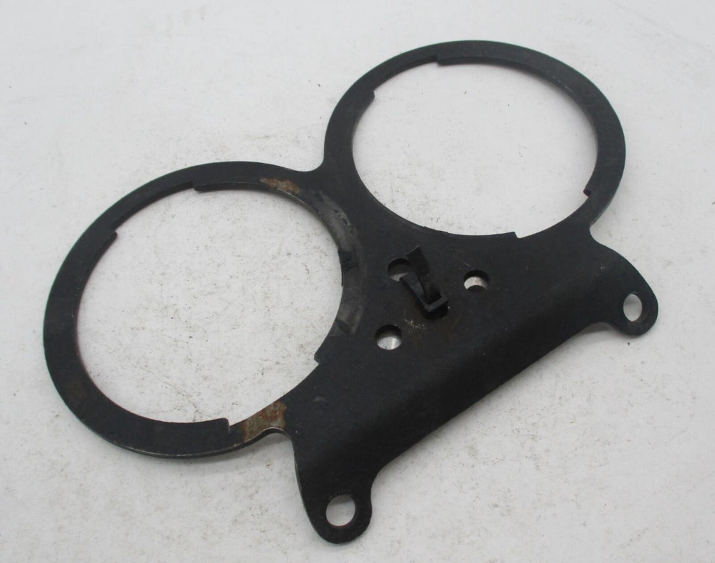 Harley Black Dual Gauge Mount w/ Indicator lens Bracket FXR Sportster XL