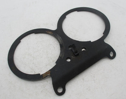 Harley Black Dual Gauge Mount w/ Indicator lens Bracket FXR Sportster XL