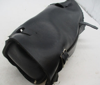 Universal Motorcycle Harley Pleather Fake Leather Fork Tool Bag Pouch 11"x5"