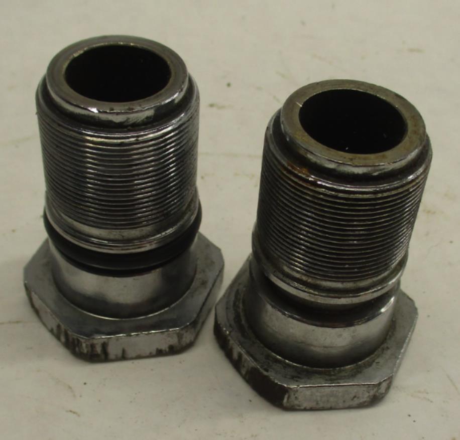 Harley Davidson Chrome Front Fork Top Caps Nuts