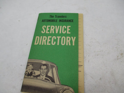 The Travelers Insurance Automobile Service Directory Book Vintage