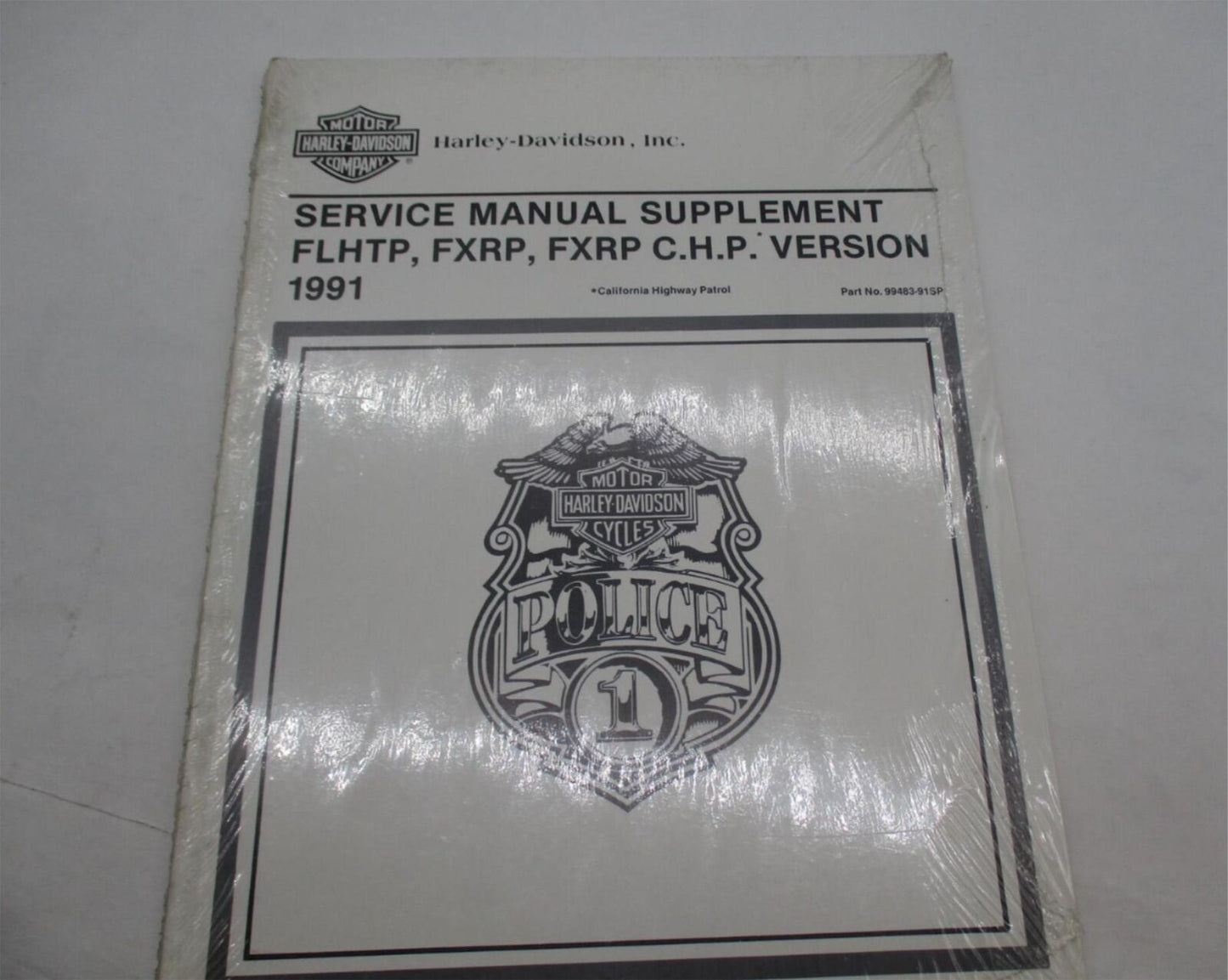 Harley Davidson Official Factory 1991 FLHTP Service Manual Supplement 99483-91SP