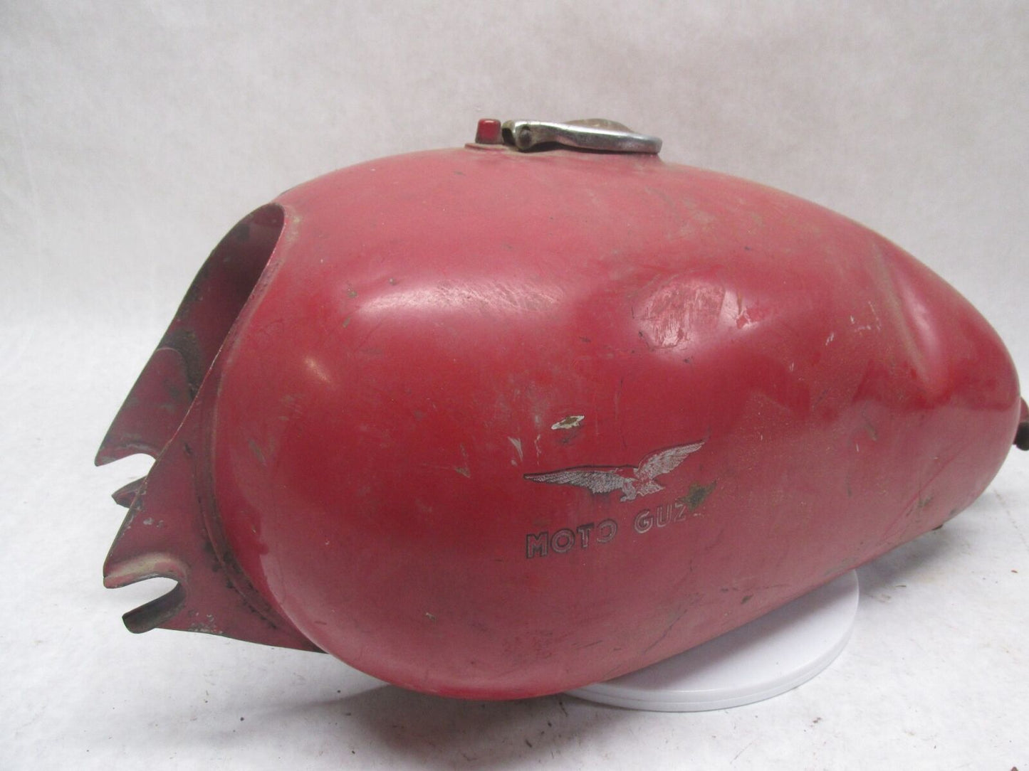 Vintage Original Paint Moto Guzzi Red RARE Gas Fuel Tank Unknown Model
