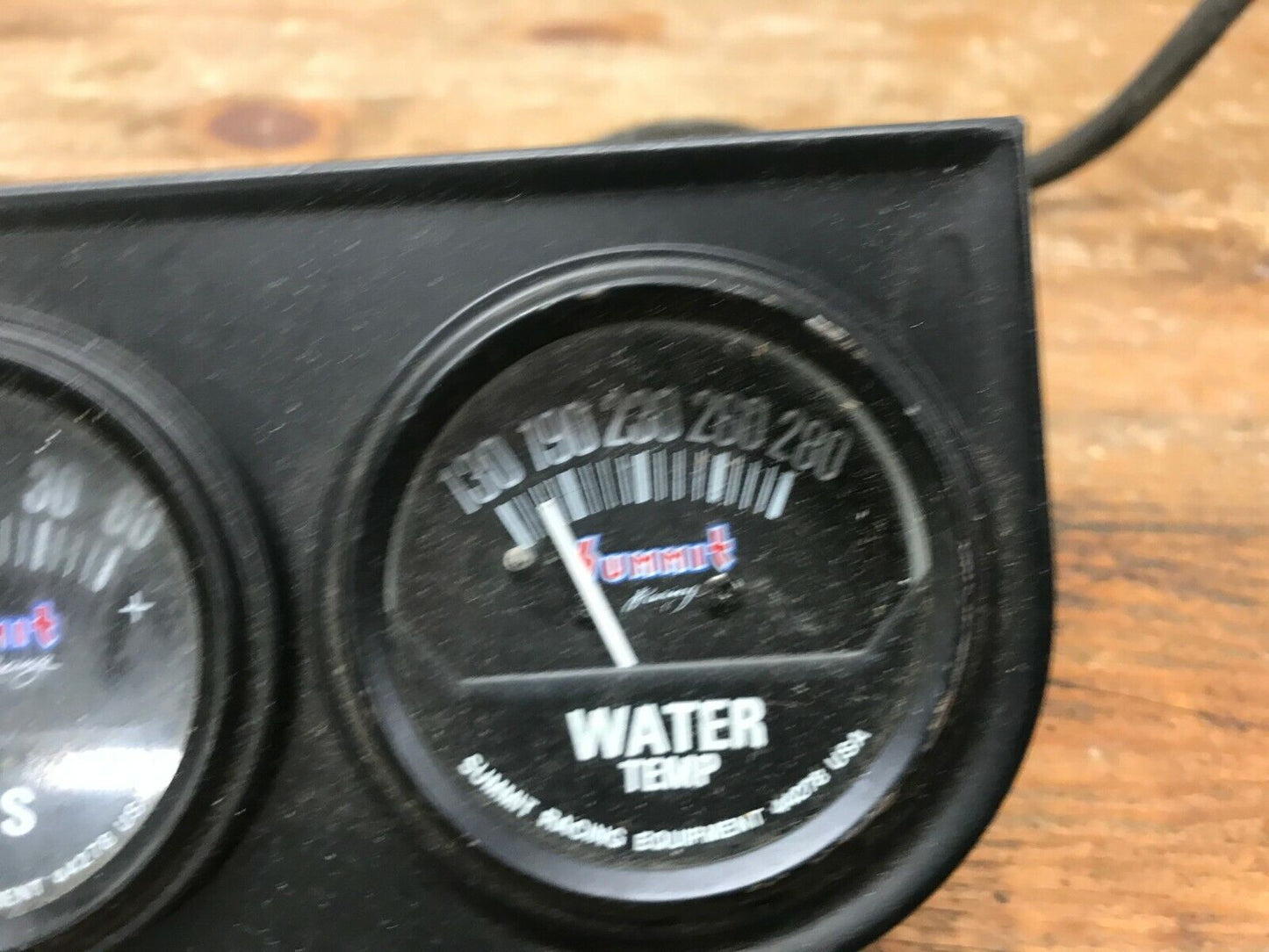 Summit Racing Gauge Dash Cluster Oil Pressure Amps Water Temperature 44278
