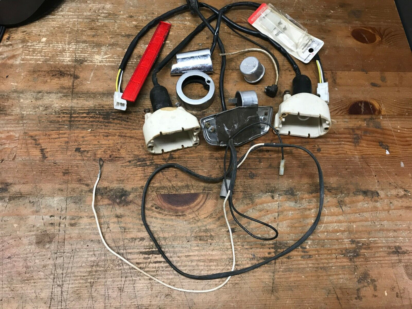 Mixed lot Harley Davidson Turn Signals Housing Blinker Wiring Parts  Lights