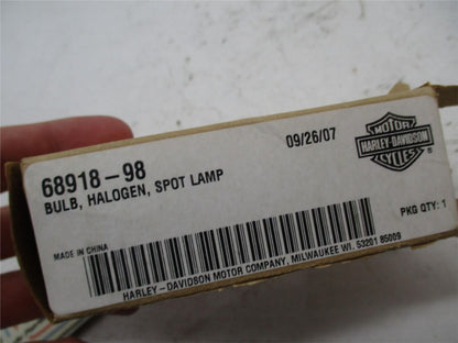 Harley Davidson Genuine NOS Halogen Spot Lamp Light Bulb 68918-98
