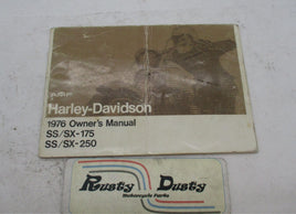 Harley Davidson 1976 AMF SS SX 175 and 250 Owner's Manual Book
