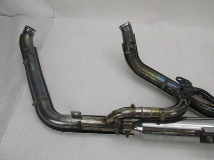 Harley Davidson Softail Exhaust System w/ Aftermarket Slash Cut Slip Ons #1