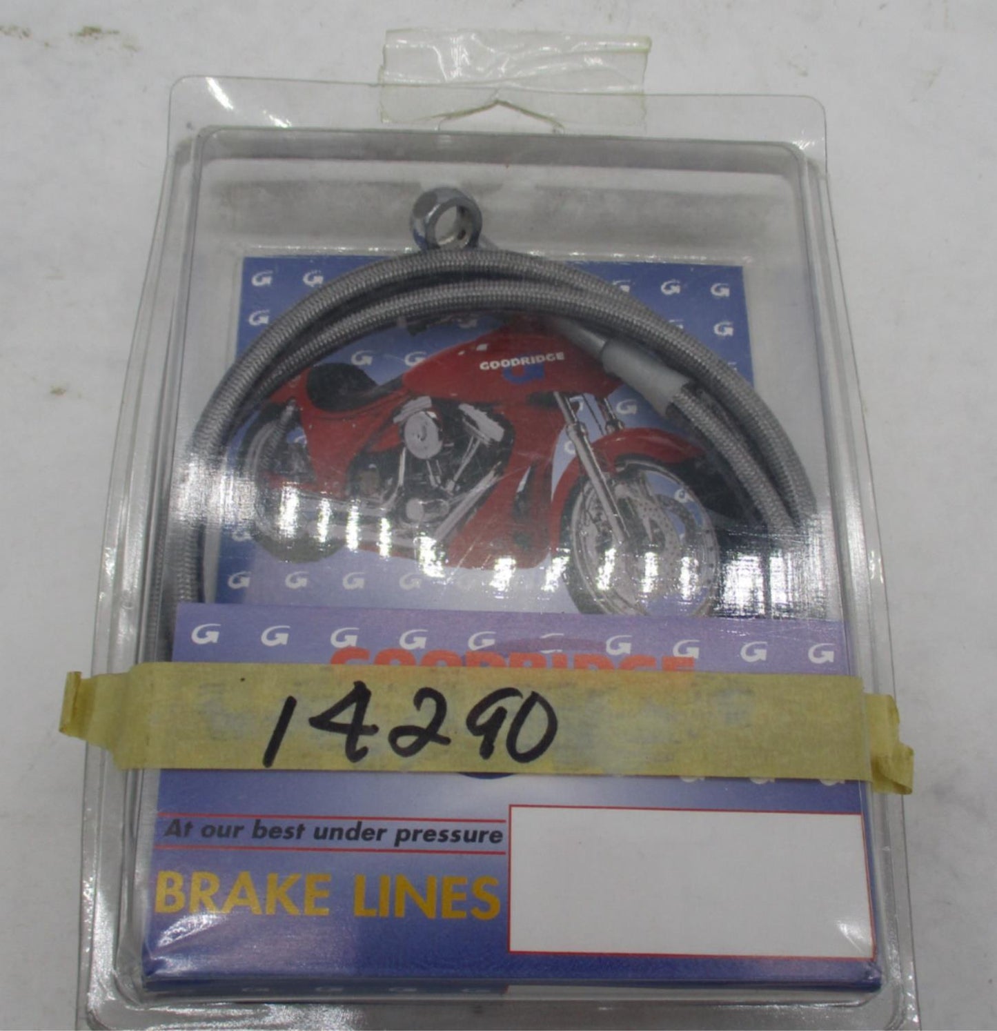 Goodridge Clear Coated Stainless Steel Braided Front Line Kit 14290 FLST FLSTC