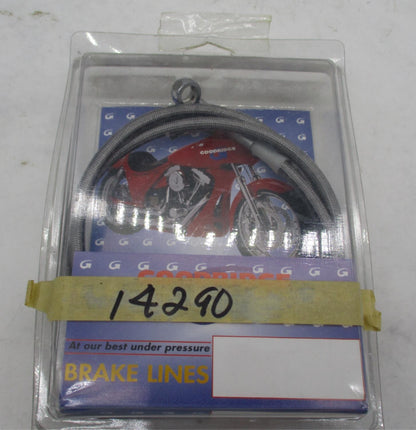 Goodridge Clear Coated Stainless Steel Braided Front Line Kit 14290 FLST FLSTC